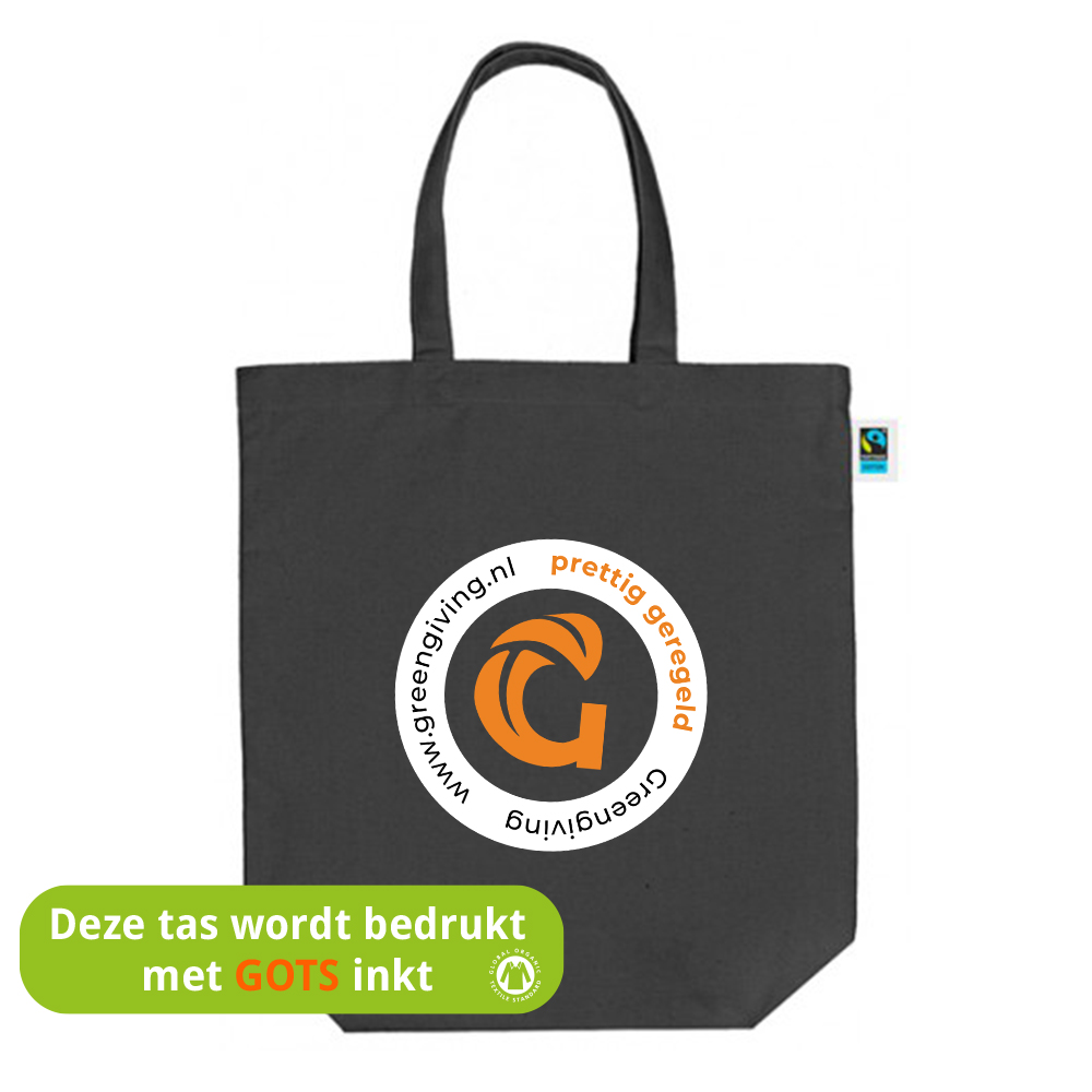 Fairtrade Shopper Canvas Zwart